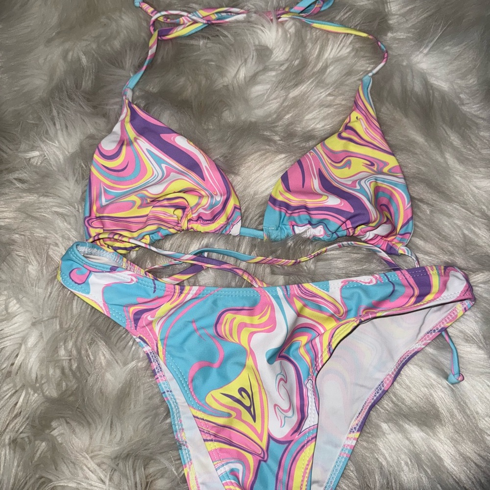 Colorful Swirl Bikini Set